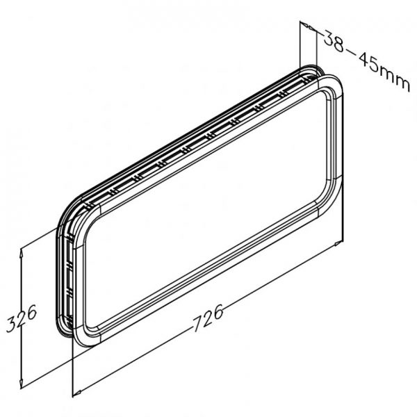 Flexiforce 2390 gluggi í fleka