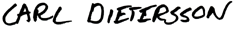Undirskrift Carl Dietersson